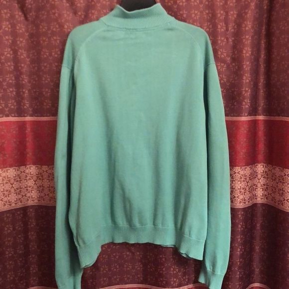 Izod Quarter Zip Sweater Green - Picture 11 of 11